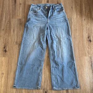 American Eagle Outfitters Light Blue Wide Leg Jeans